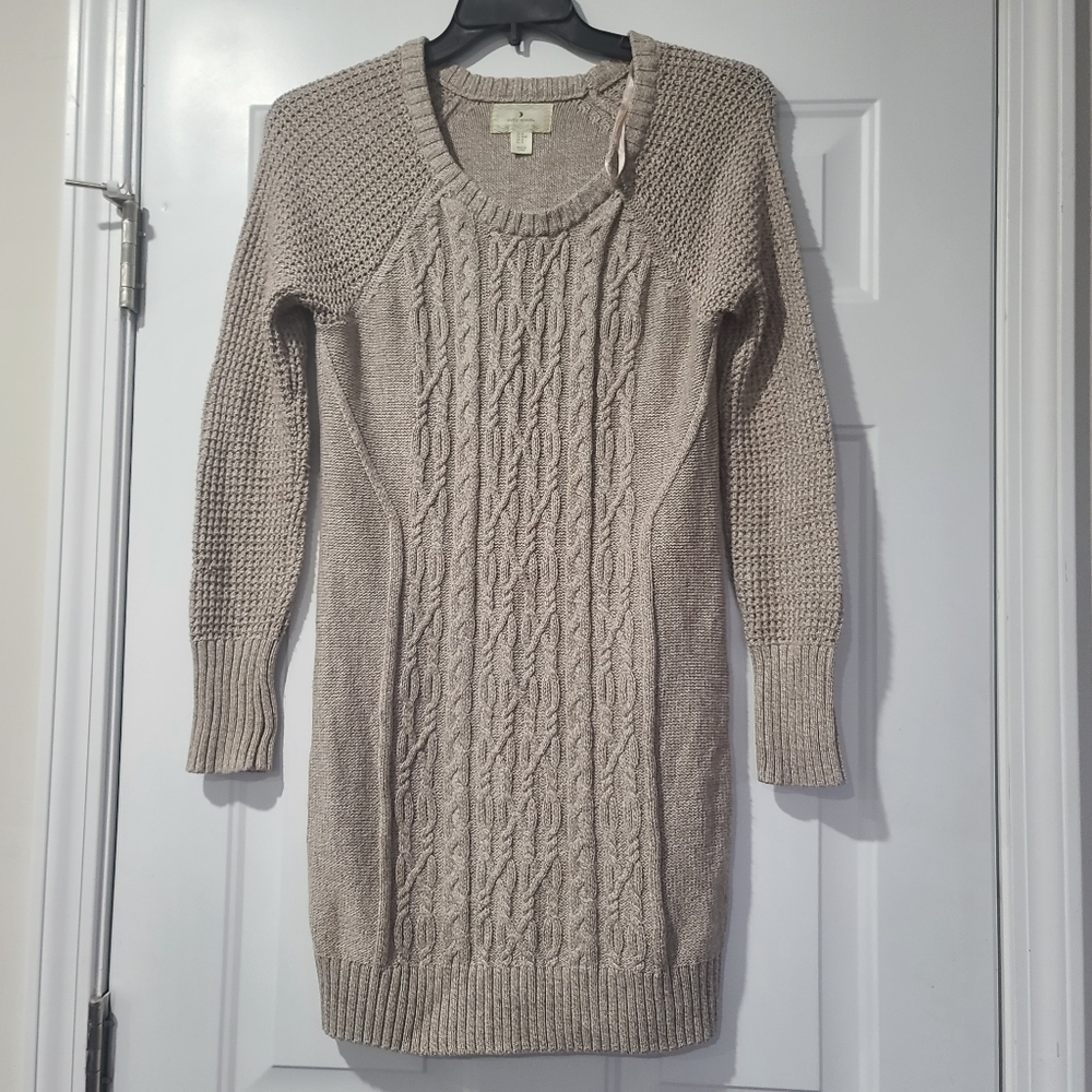 𝅺RUBY Moon Sweater Dress size medium cottagecore cable knit sweater